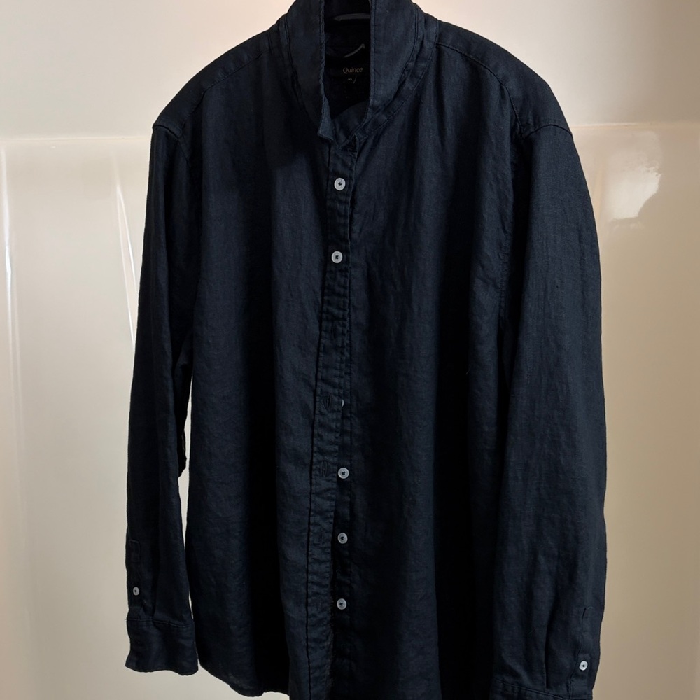 Quince European Linen Button-Down Shirt